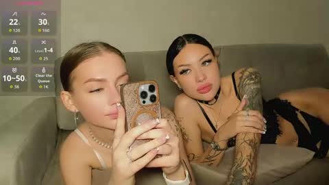 Jess blond and Leila brunette online show from May 19, 11:06 am