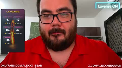 Snapshot of alexxxbear chatting on February 26, 1:22 pm alexxxbear online show from February 26, 1:22 pm