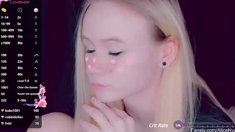 Snapshot of alicenya chatting on March 1, 7:30 am Alice online show from March 1, 7:30 am
