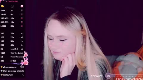 Snapshot of alicenya chatting on February 24, 7:00 am Alice online show from February 24, 7:00 am