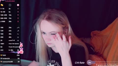 Snapshot of alicenya chatting on January 25, 6:45 am Alice online show from January 25, 6:45 am