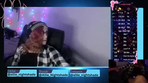 Allie Nightshade online show from December 29, 1:45 am