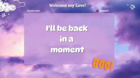 anniecutte online show from November 5, 8:00 pm