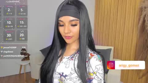 Snapshot of arigy_gomez chatting on February 25, 11:15 pm Arigy Everyday From 1430 to 2130 Col Time online show from February 25, 11:15 pm