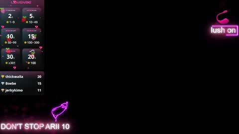 Snapshot of arii_vega chatting on February 7, 4:27 am ARII VEGA online show from February 7, 4:27 am