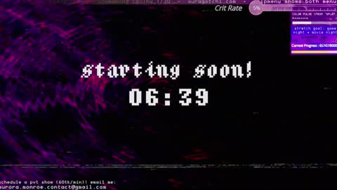Aurora  Aura online show from January 27, 4:09 am