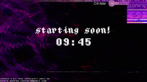 Aurora  Aura online show from January 26, 7:10 am