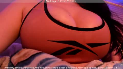 Snapshot of ayanadelatorre chatting on September 11, 2:35 am Ayana Delatorre online show from September 11, 2:35 am