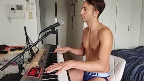 BareBritPianist online show from October 13, 5:53 am