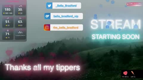 Bella Bradford online show from October 29, 2:02 am