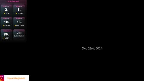 Camila online show from December 24, 1:16 am
