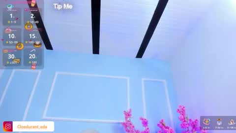 Snapshot of cloedurant chatting on September 9, 7:58 pm cloedurant online show from September 9, 7:58 pm