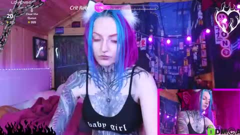 Snapshot of cybernekko chatting on February 19, 6:00 am Neko online show from February 19, 6:00 am