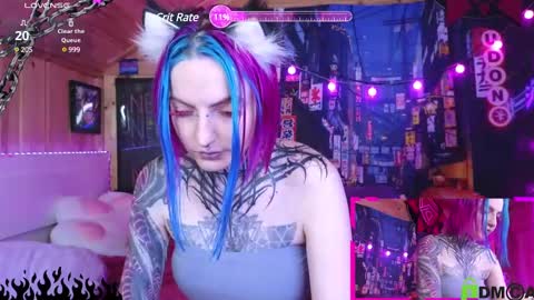 Snapshot of cybernekko chatting on February 8, 4:25 am Neko online show from February 8, 4:25 am
