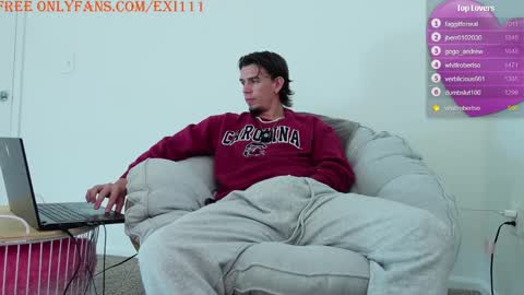 Snapshot of exi111 chatting on January 14, 7:53 pm Exi111 online show from January 14, 7:53 pm