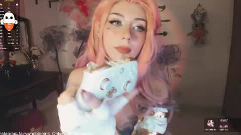 Snapshot of fairywhore chatting on February 11, 4:22 am Jackie Cosplayer online show from February 11, 4:22 am