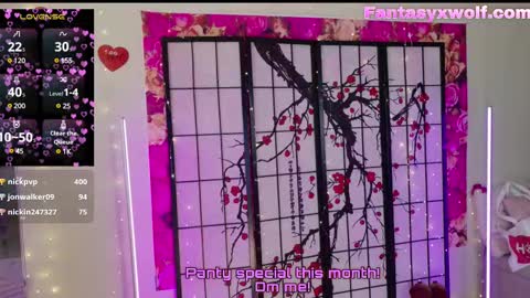 Snapshot of fantasyxwolf chatting on February 26, 6:04 pm River online show from February 26, 6:04 pm