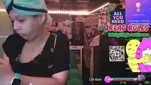 Snapshot of highnesscanna chatting on February 19, 11:28 am HiGHNESS CANNA online show from February 19, 11:28 am