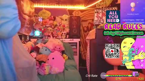 Snapshot of highnesscanna chatting on February 19, 6:21 pm HiGHNESS CANNA online show from February 19, 6:21 pm
