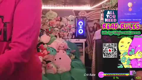 Snapshot of highnesscanna chatting on February 13, 9:09 am HiGHNESS CANNA online show from February 13, 9:09 am