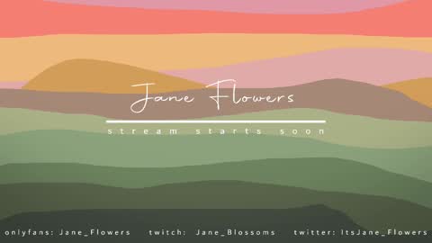 Jane Flowers online show from March 1, 4:00 pm