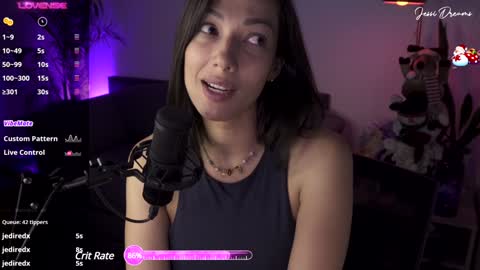 Snapshot of jessi_dreams chatting on December 5, 7:32 am Jessica Gomez online show from December 5, 7:32 am