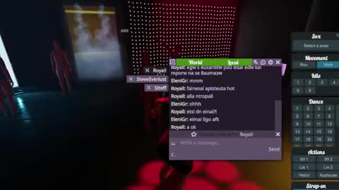 Snapshot of jstel chatting on February 19, 8:41 pm EleniGr online show from February 19, 8:41 pm