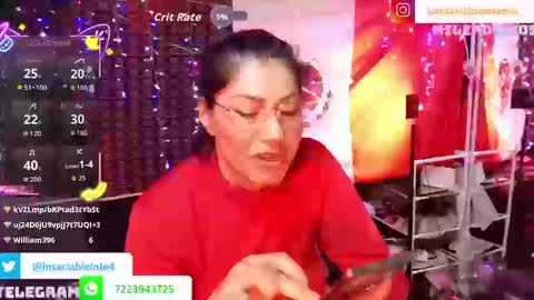 lainsaciableintensa online show from October 13, 1:40 am