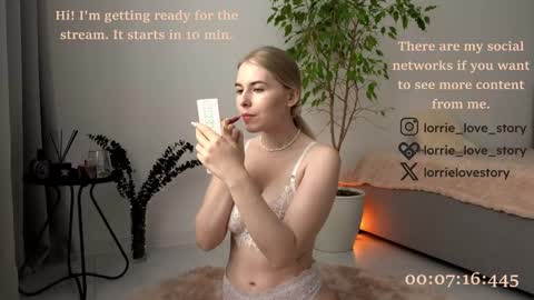 Lorrie online show from January 11, 1:01 pm