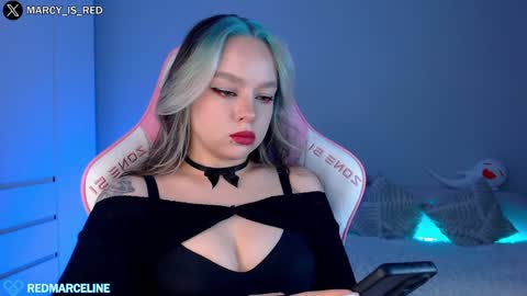 Snapshot of marceline_red chatting on January 25, 4:03 pm Lady Marceline online show from January 25, 4:03 pm