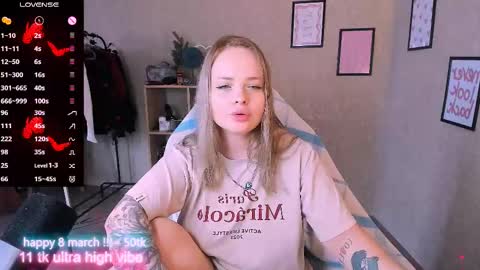 Snapshot of marcelinepeach chatting on March 8, 1:14 pm Sara online show from March 8, 1:14 pm
