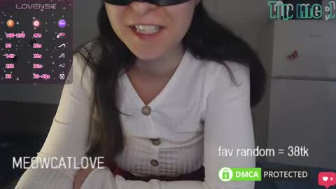 Snapshot of meowcatlove chatting on February 6, 8:34 pm meowcatlove online show from February 6, 8:34 pm