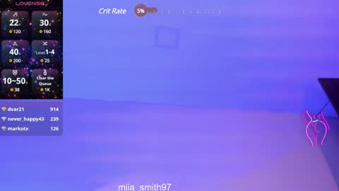 Snapshot of miia_smith97 chatting on January 6, 4:36 am mia online show from January 6, 4:36 am