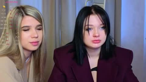 Lora black  and Lili blonde welcome you here online show from March 4, 8:35 am