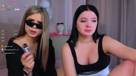Lora black  and Lili blonde welcome you here online show from February 22, 2:52 pm