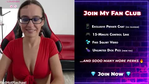 Red Hot Rachael online show from October 25, 9:37 pm