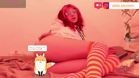 Snapshot of redmeloddy chatting on October 27, 10:21 pm Meloddy online show from October 27, 10:21 pm