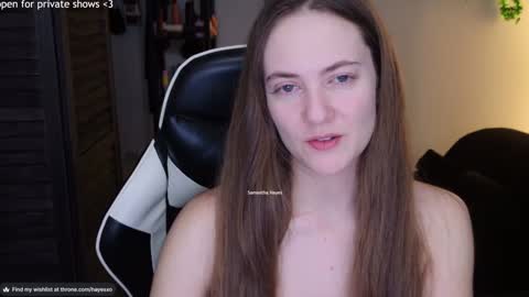 Snapshot of samanthahayesxoxo chatting on March 7, 4:23 am The Real Samantha Hayes haha online show from March 7, 4:23 am