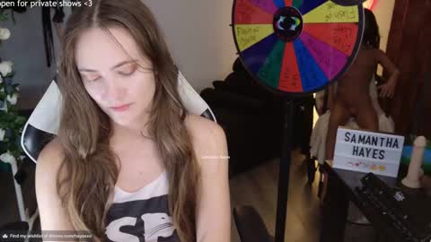Snapshot of samanthahayesxoxo chatting on February 25, 1:30 am The Real Samantha Hayes haha online show from February 25, 1:30 am