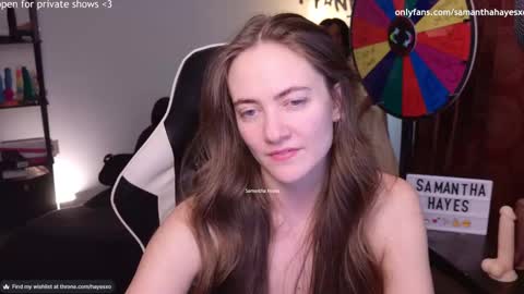 Snapshot of samanthahayesxoxo chatting on January 21, 3:26 am The Real Samantha Hayes haha online show from January 21, 3:26 am