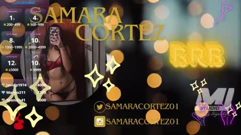 Snapshot of samaracortez chatting on February 11, 12:06 am Sammy online show from February 11, 12:06 am