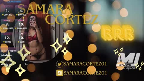 Snapshot of samaracortez chatting on March 1, 10:53 pm Sammy online show from March 1, 10:53 pm