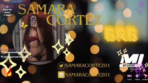 Snapshot of samaracortez chatting on January 27, 11:22 pm Sammy online show from January 27, 11:22 pm