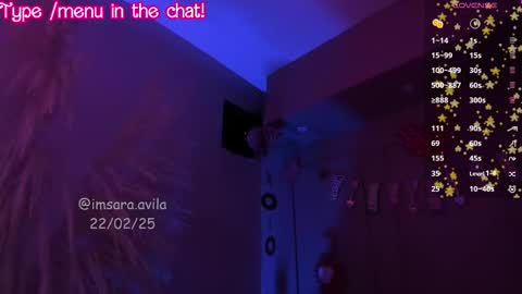 Snapshot of saraavila_ chatting on February 23, 9:55 am SaraAvila online show from February 23, 9:55 am