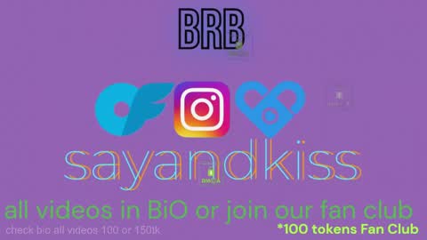 Say and kiss online show from April 20, 8:28 am