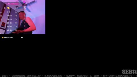 Snapshot of seb_tv chatting on December 2, 2:46 am Sebastian online show from December 2, 2:46 am