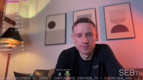 Snapshot of seb_tv chatting on December 7, 4:04 am Sebastian online show from December 7, 4:04 am