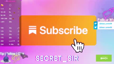 Snapshot of secret_sir chatting on September 12, 10:56 pm Dean Carter online show from September 12, 10:56 pm