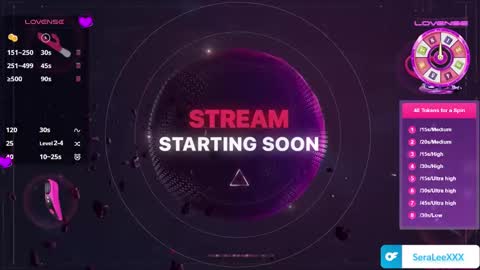 SeraLeeXXX online show from September 21, 8:57 pm