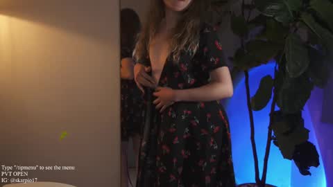 Snapshot of skarpio17 chatting on March 10, 3:45 am Im Scarlett ONLINE 5pm-10pm NYC time online show from March 10, 3:45 am